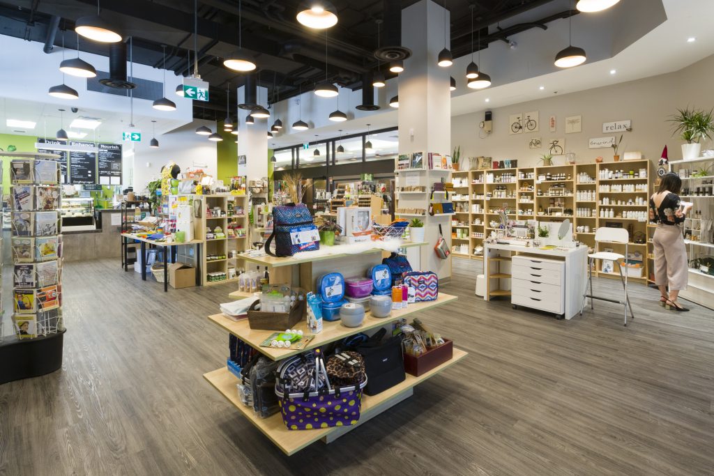 Green Retail + Vegan Cafe